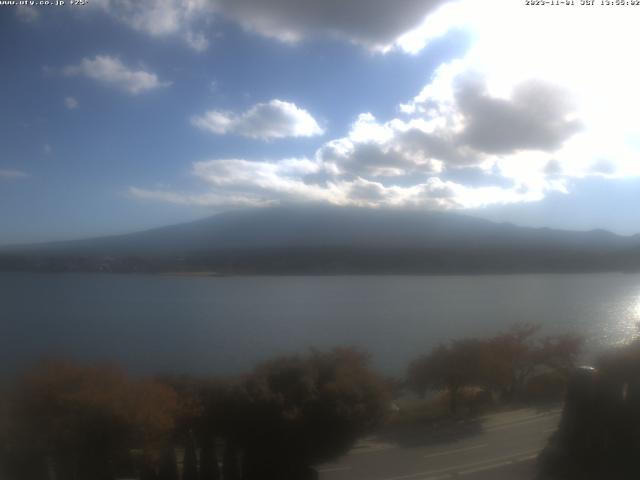 河口湖からの富士山