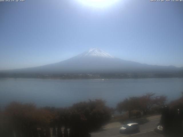 河口湖からの富士山