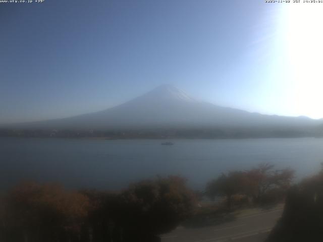 河口湖からの富士山