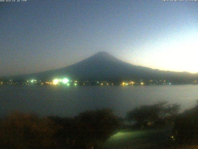 河口湖からの富士山