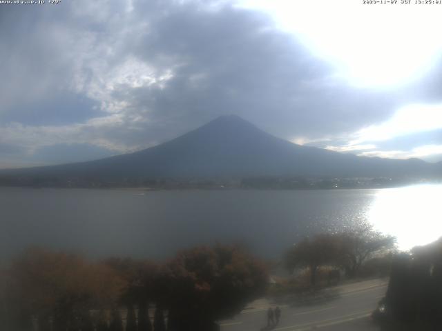 河口湖からの富士山