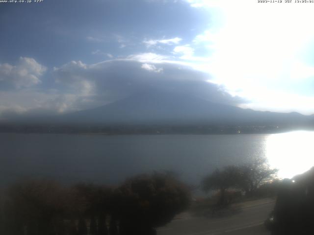 河口湖からの富士山