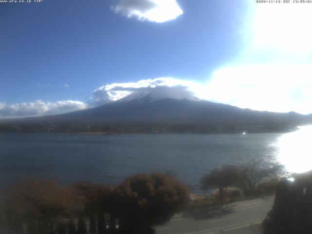 河口湖からの富士山