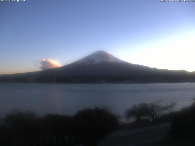 河口湖からの富士山