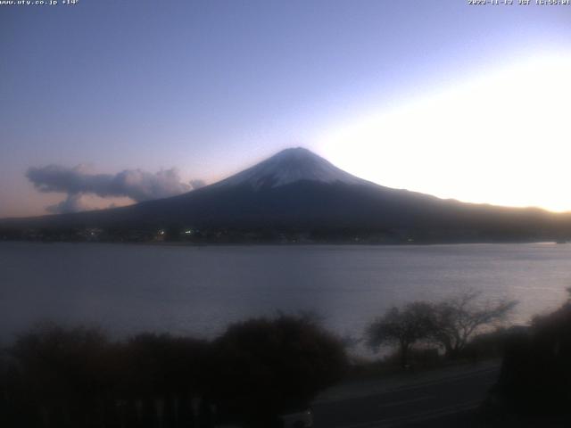 河口湖からの富士山