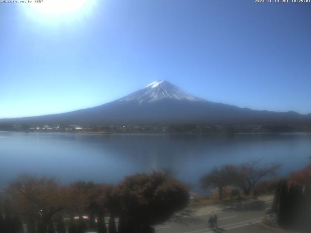 河口湖からの富士山