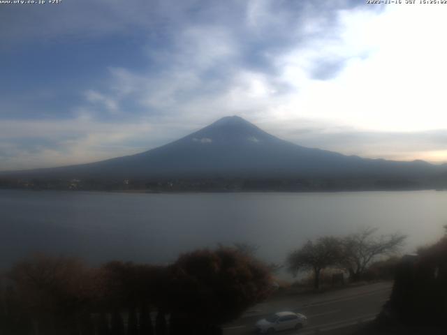 河口湖からの富士山