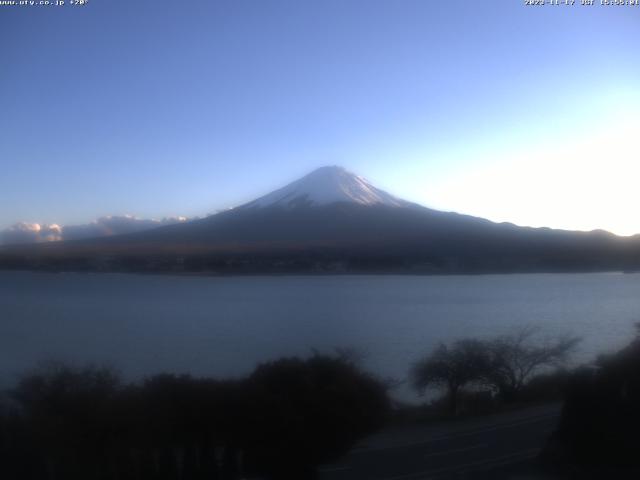 河口湖からの富士山