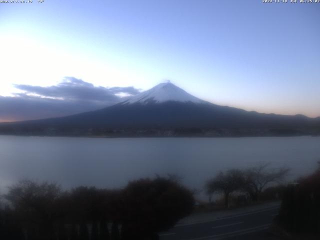 河口湖からの富士山