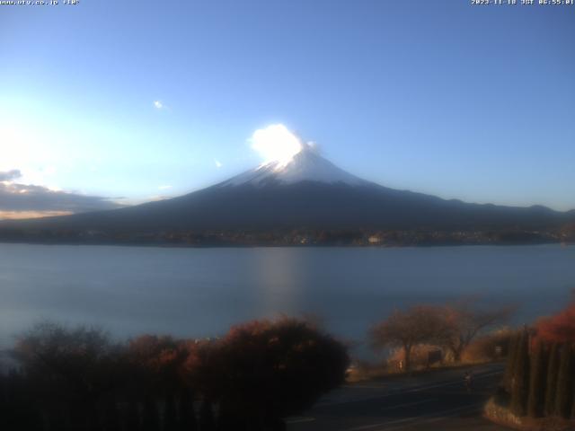 河口湖からの富士山