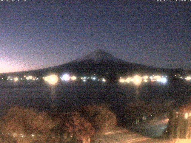 河口湖からの富士山