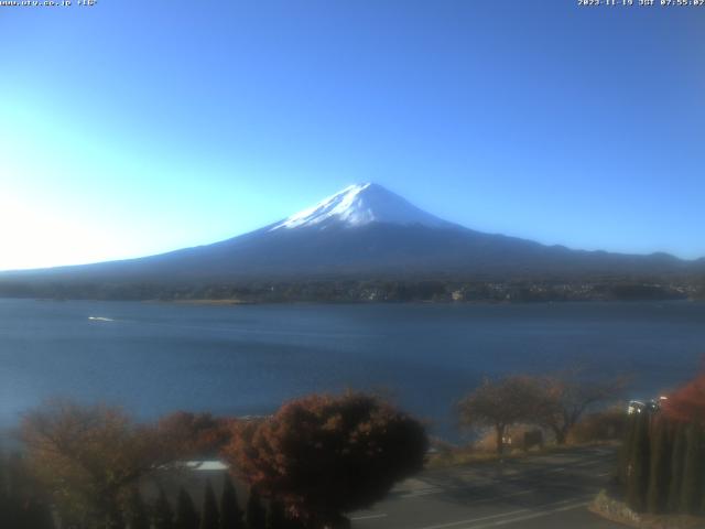 河口湖からの富士山