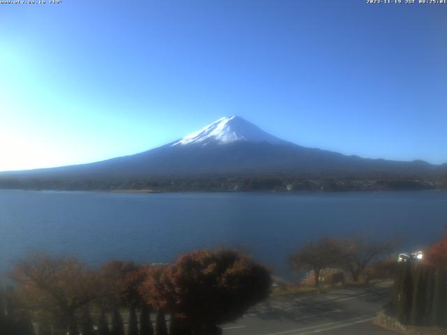 河口湖からの富士山