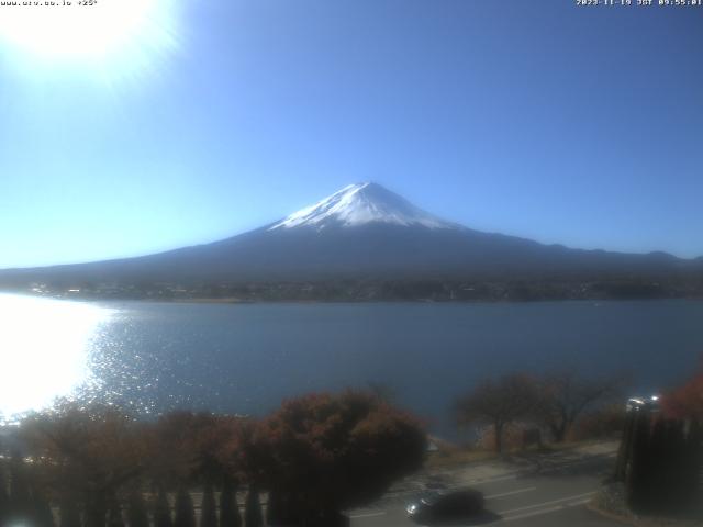 河口湖からの富士山