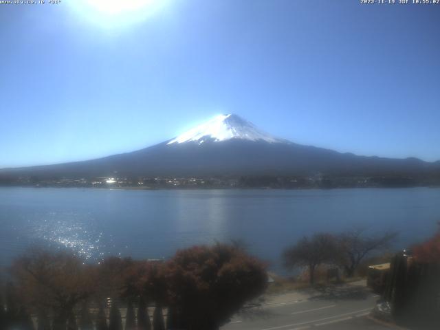 河口湖からの富士山