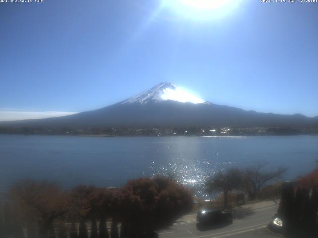 河口湖からの富士山