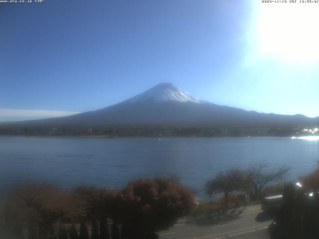 河口湖からの富士山