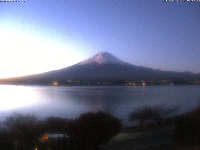 河口湖からの富士山