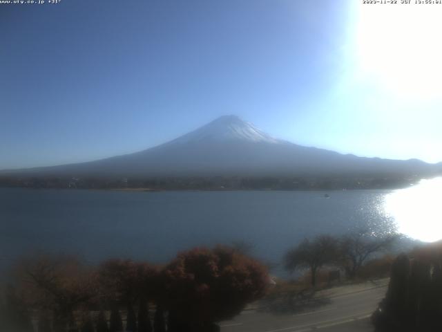 河口湖からの富士山