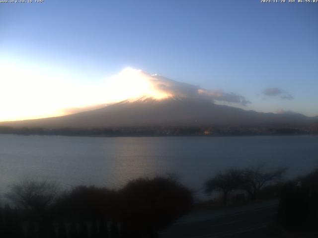 河口湖からの富士山