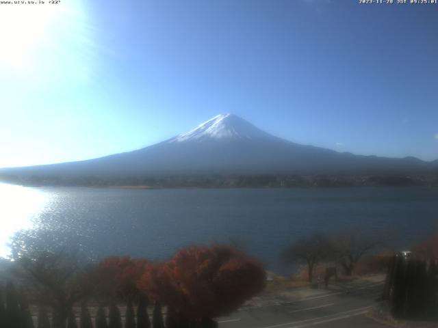 河口湖からの富士山