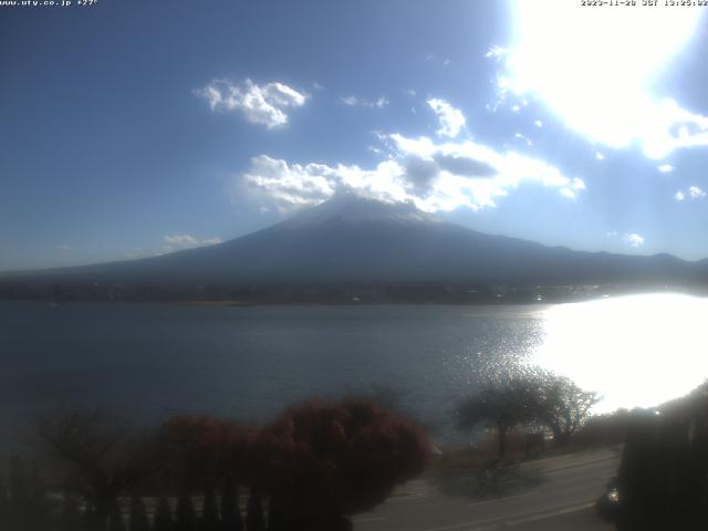 河口湖からの富士山