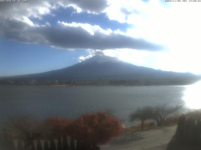 河口湖からの富士山