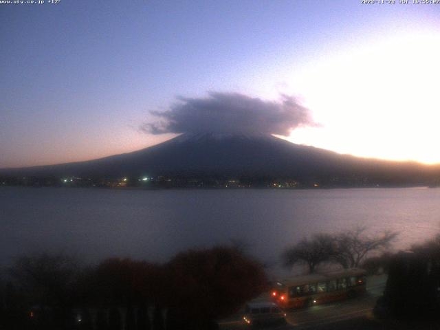 河口湖からの富士山