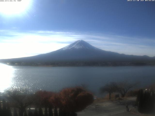 河口湖からの富士山