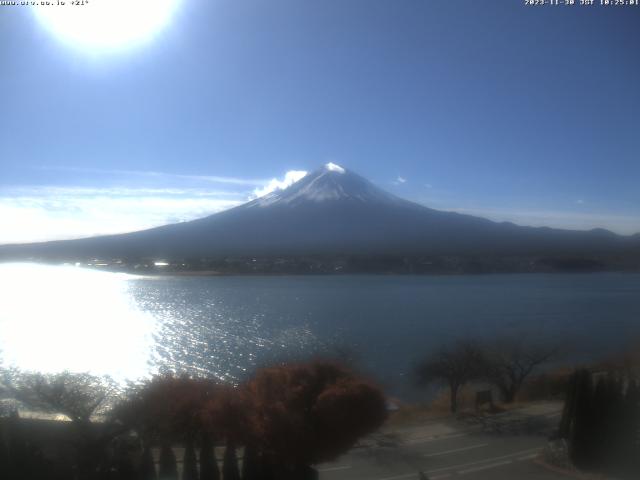 河口湖からの富士山