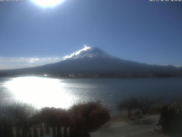 河口湖からの富士山