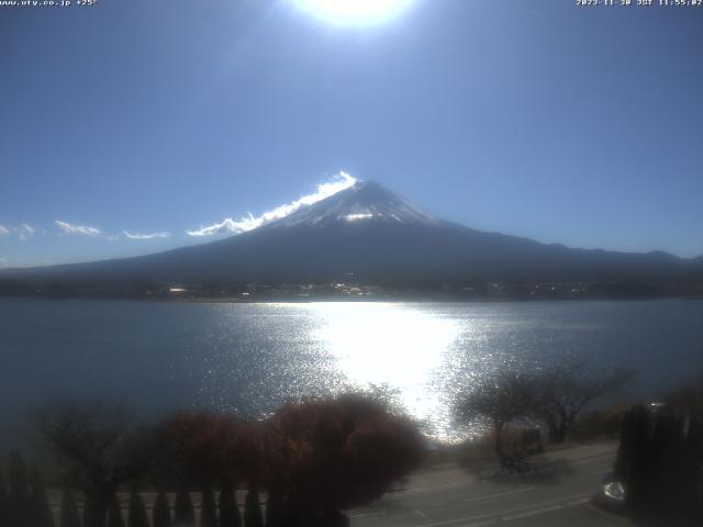 河口湖からの富士山