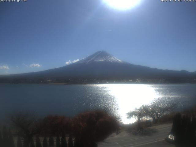 河口湖からの富士山