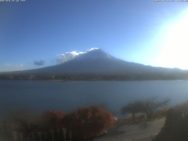 河口湖からの富士山