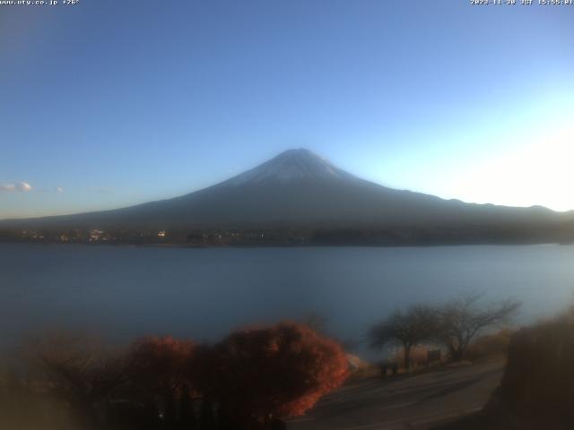 河口湖からの富士山