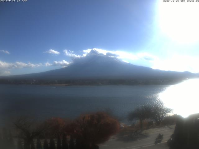 河口湖からの富士山