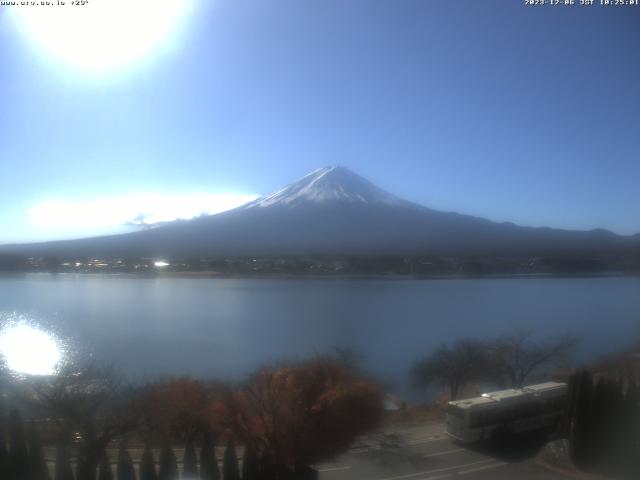 河口湖からの富士山