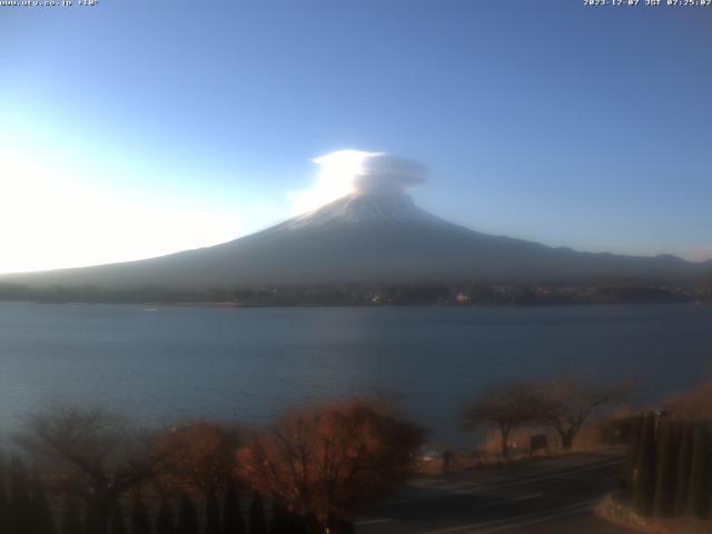 河口湖からの富士山