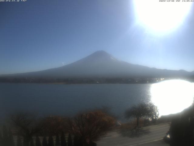 河口湖からの富士山