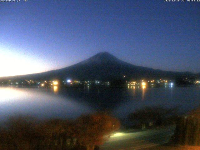 河口湖からの富士山