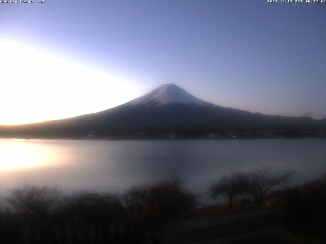 河口湖からの富士山