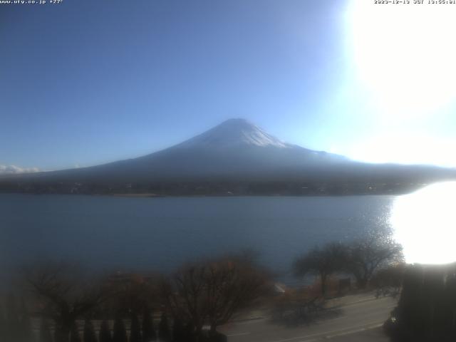 河口湖からの富士山