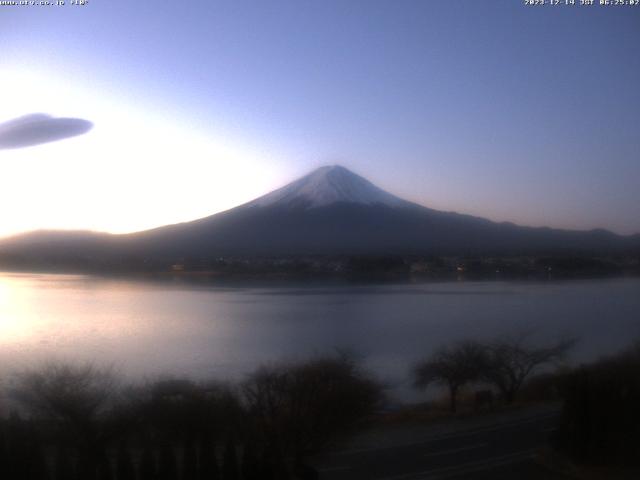 河口湖からの富士山