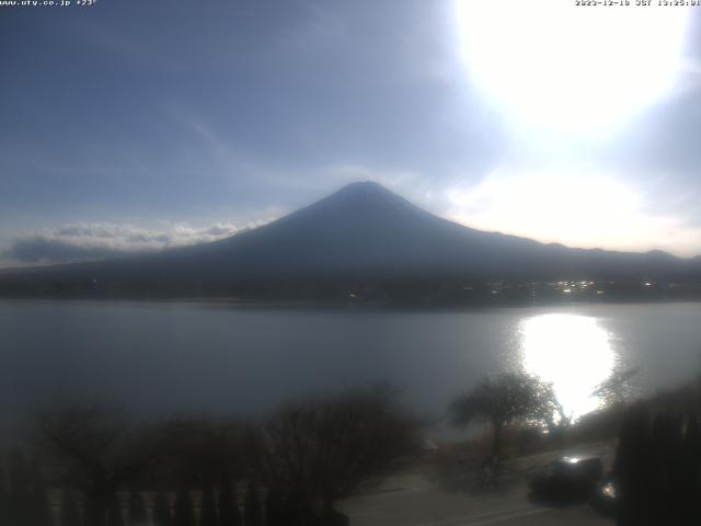 河口湖からの富士山