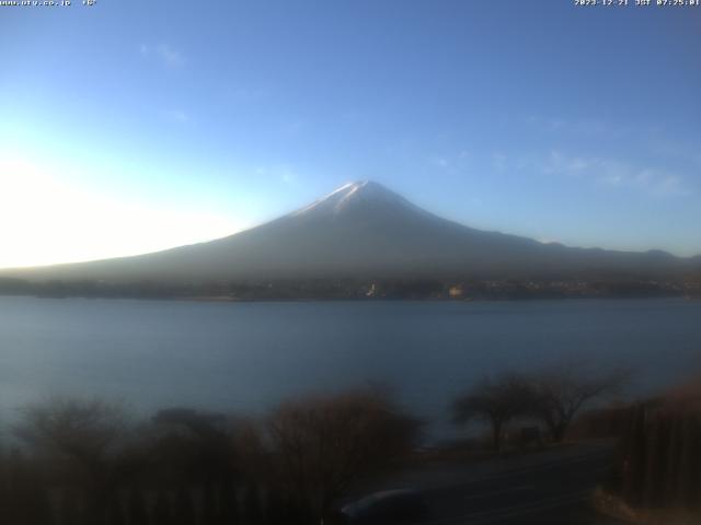 河口湖からの富士山