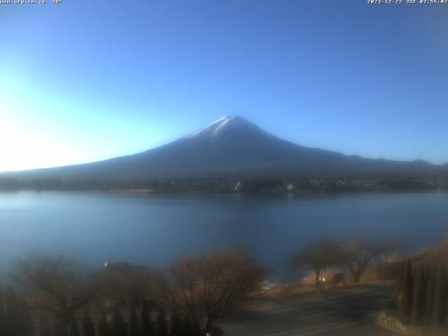 河口湖からの富士山