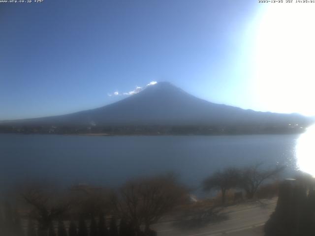 河口湖からの富士山