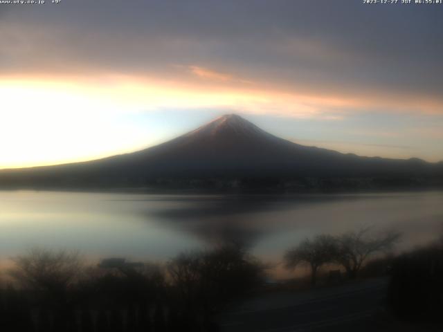 河口湖からの富士山