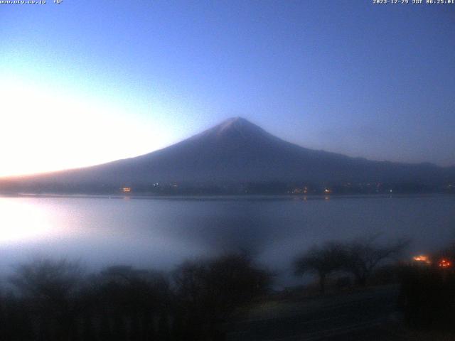 河口湖からの富士山