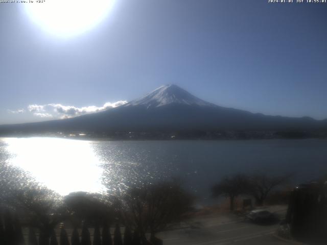 河口湖からの富士山